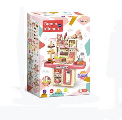 JUEGO DE COCINA CON LUZ Y VAPOR 6569