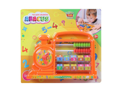 Ábaco Didáctico con Reloj y Rodillos Numéricos "Fun Quick Calculation"